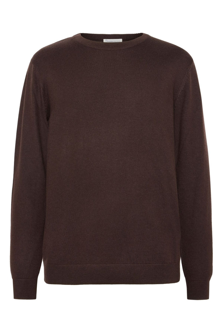MERINO Crew Neck Sweater chocolate torte