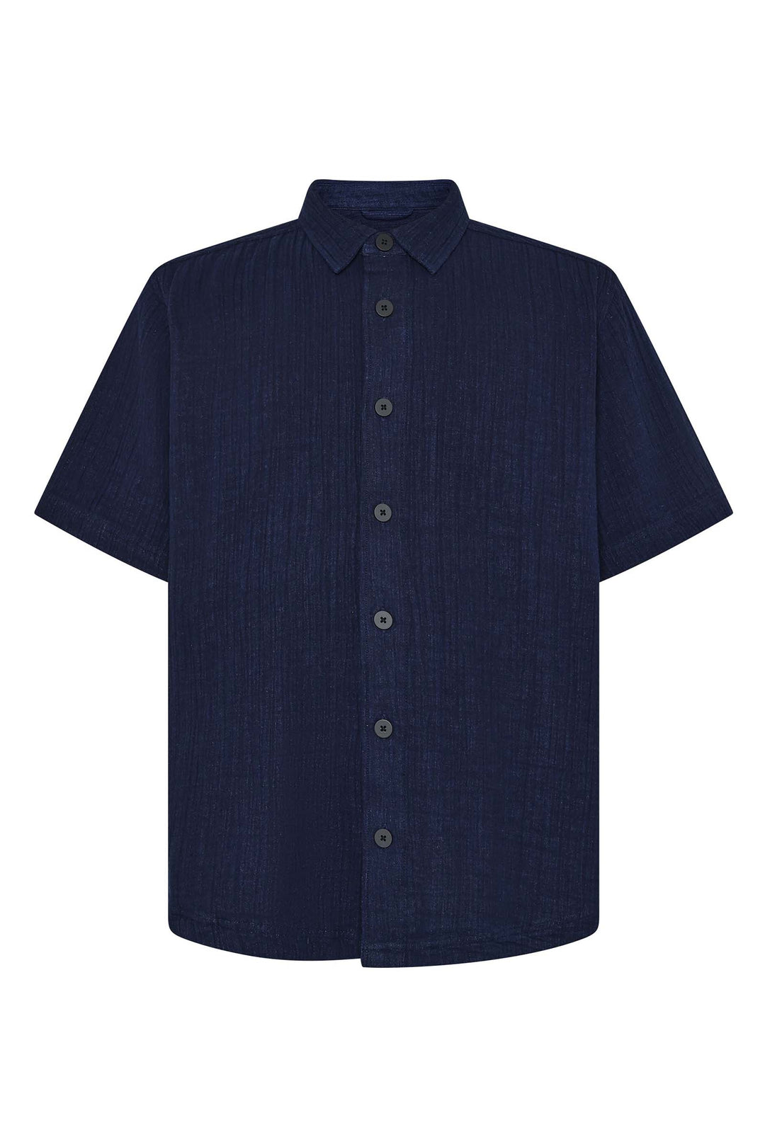 SHORT SLEEVE Dobby Shirt indigo KCA