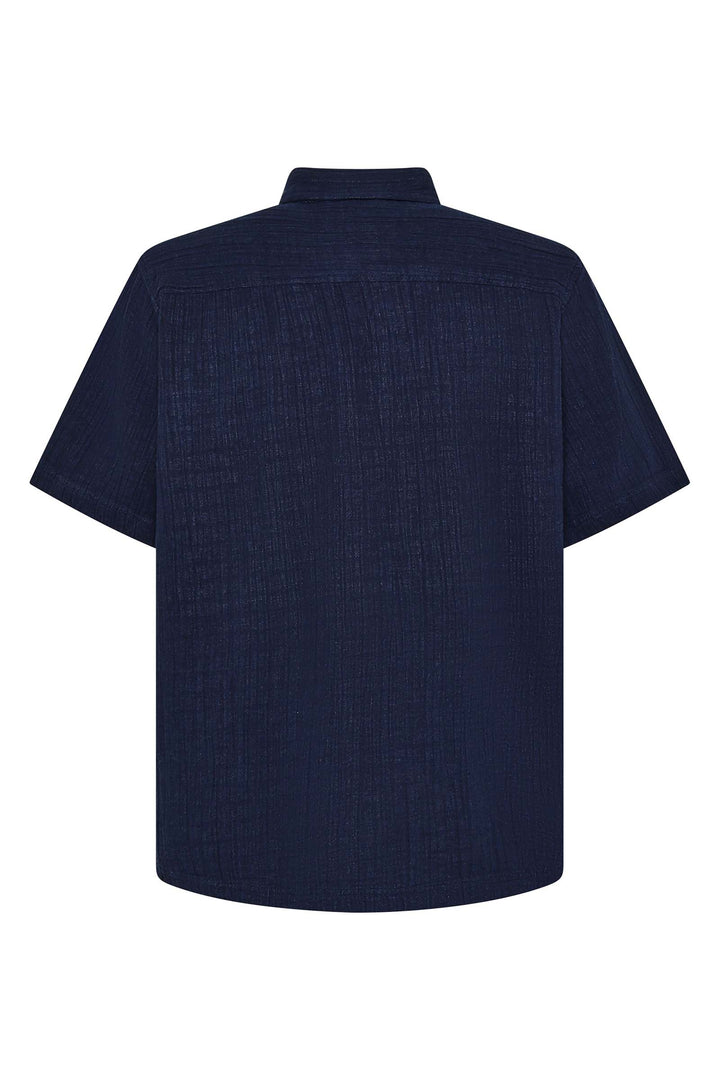 SHORT SLEEVE Dobby Shirt indigo KCA