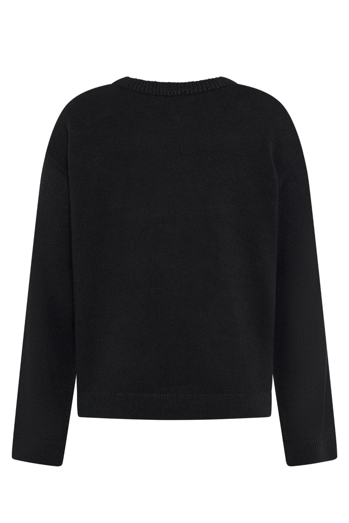 CASHMERE Crew Neck Sweater black jet