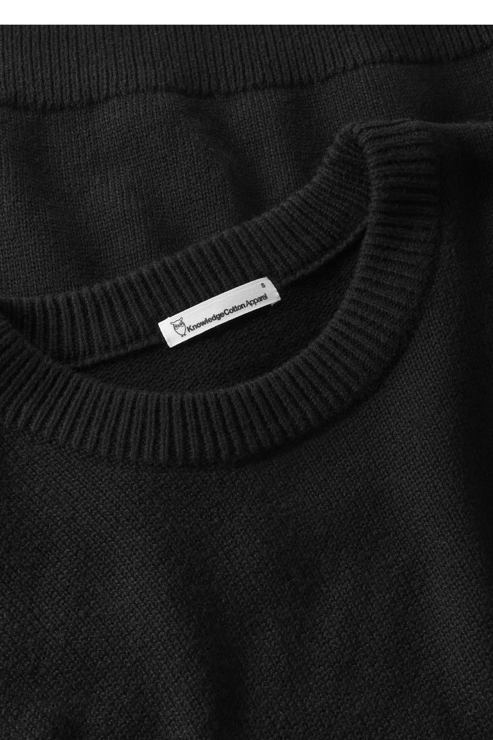 CASHMERE Crew Neck Sweater black jet
