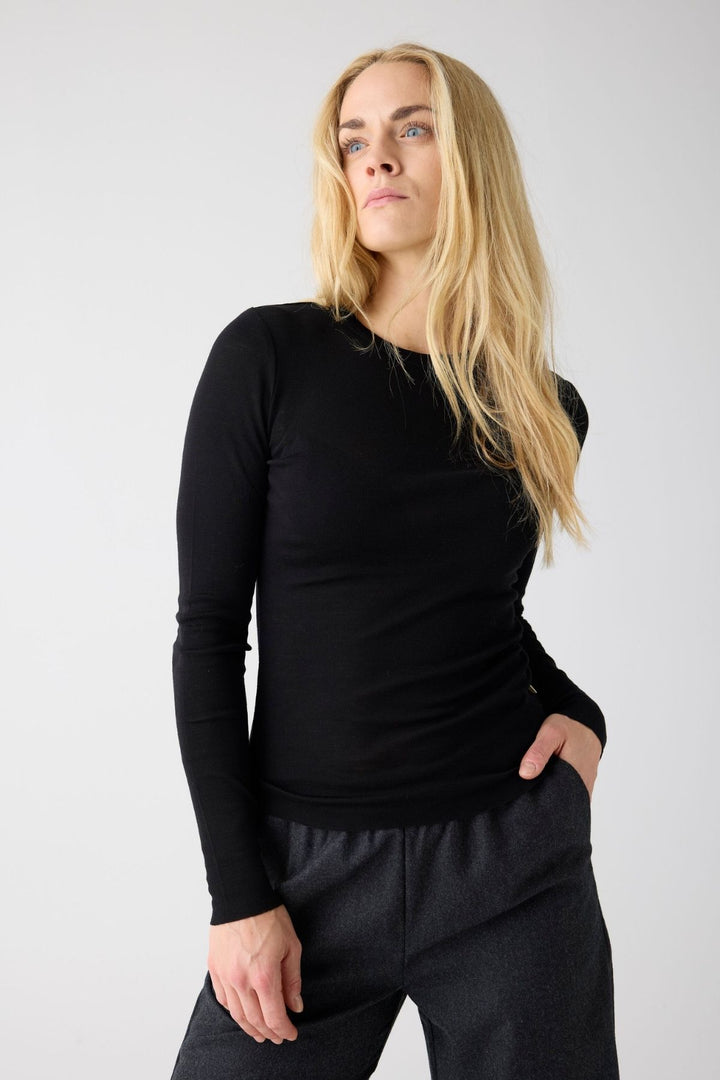 Merino Rib Long Sleeve T-Shirt