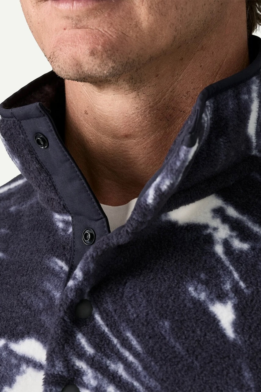M'S LW SYNCH Snap-T Pullover polar breeze sunken blue