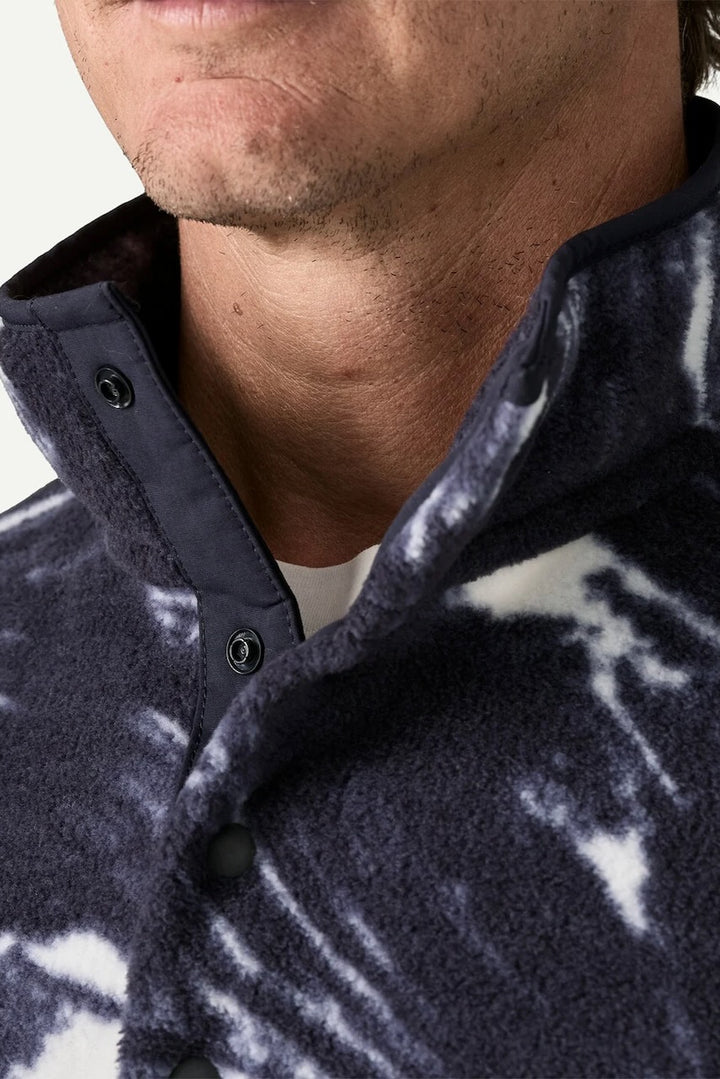 M'S LW SYNCH Snap-T Pullover polar breeze sunken blue
