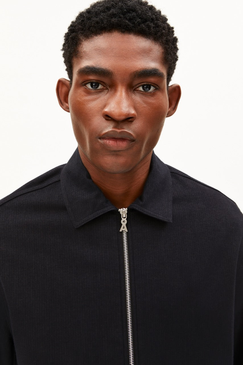 STRUCTURE Zip Jacket black