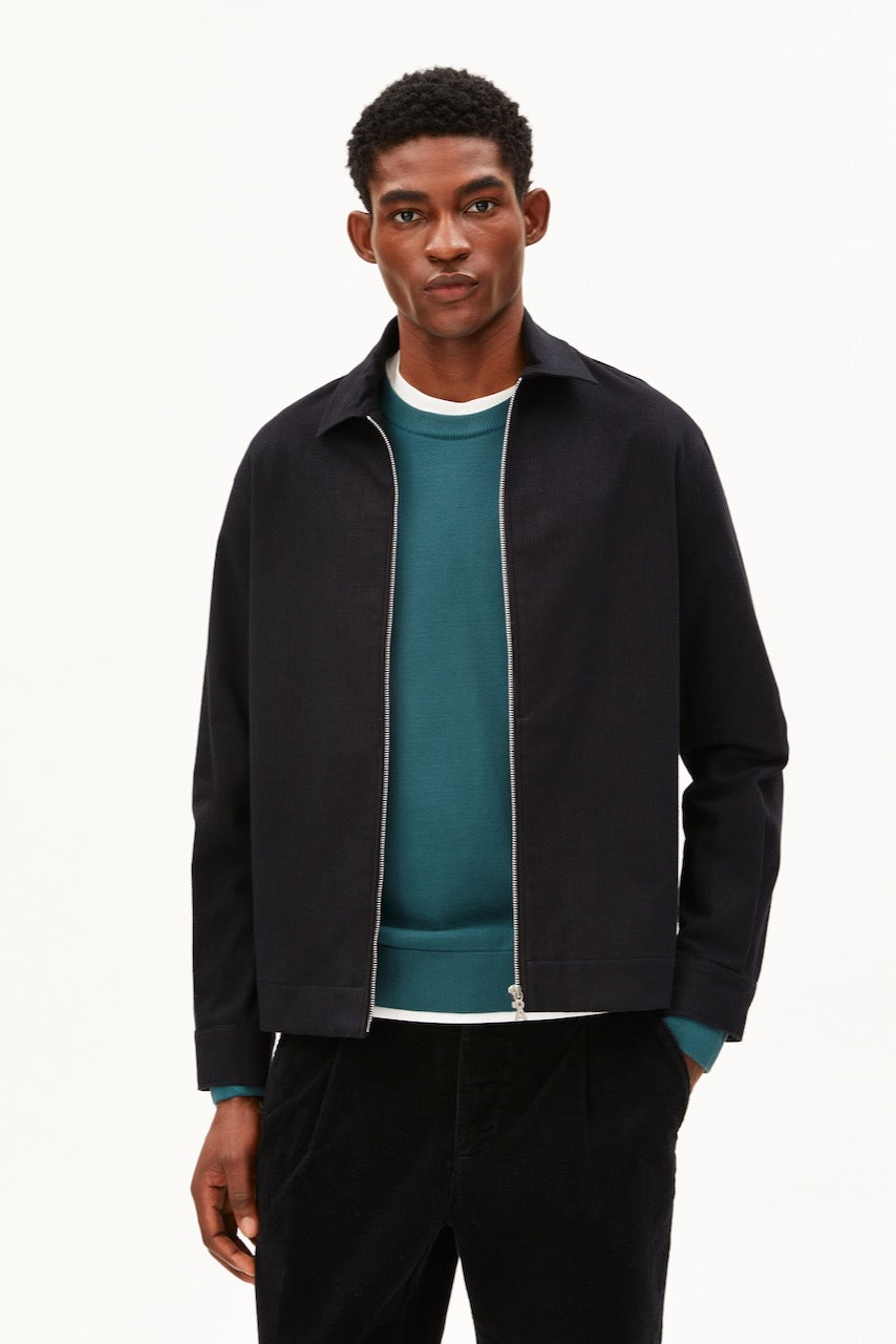 STRUCTURE Zip Jacket black