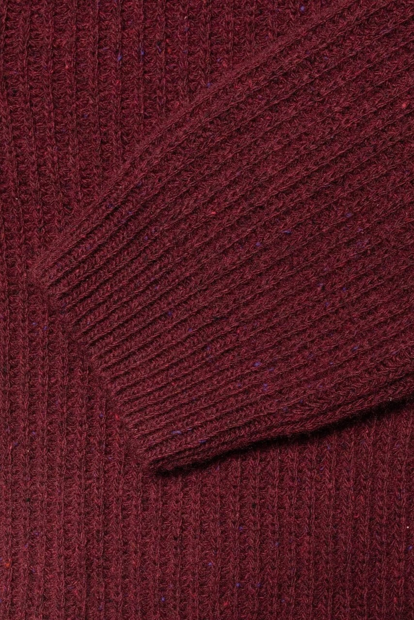 ELLEN Cardigan wool burgundy