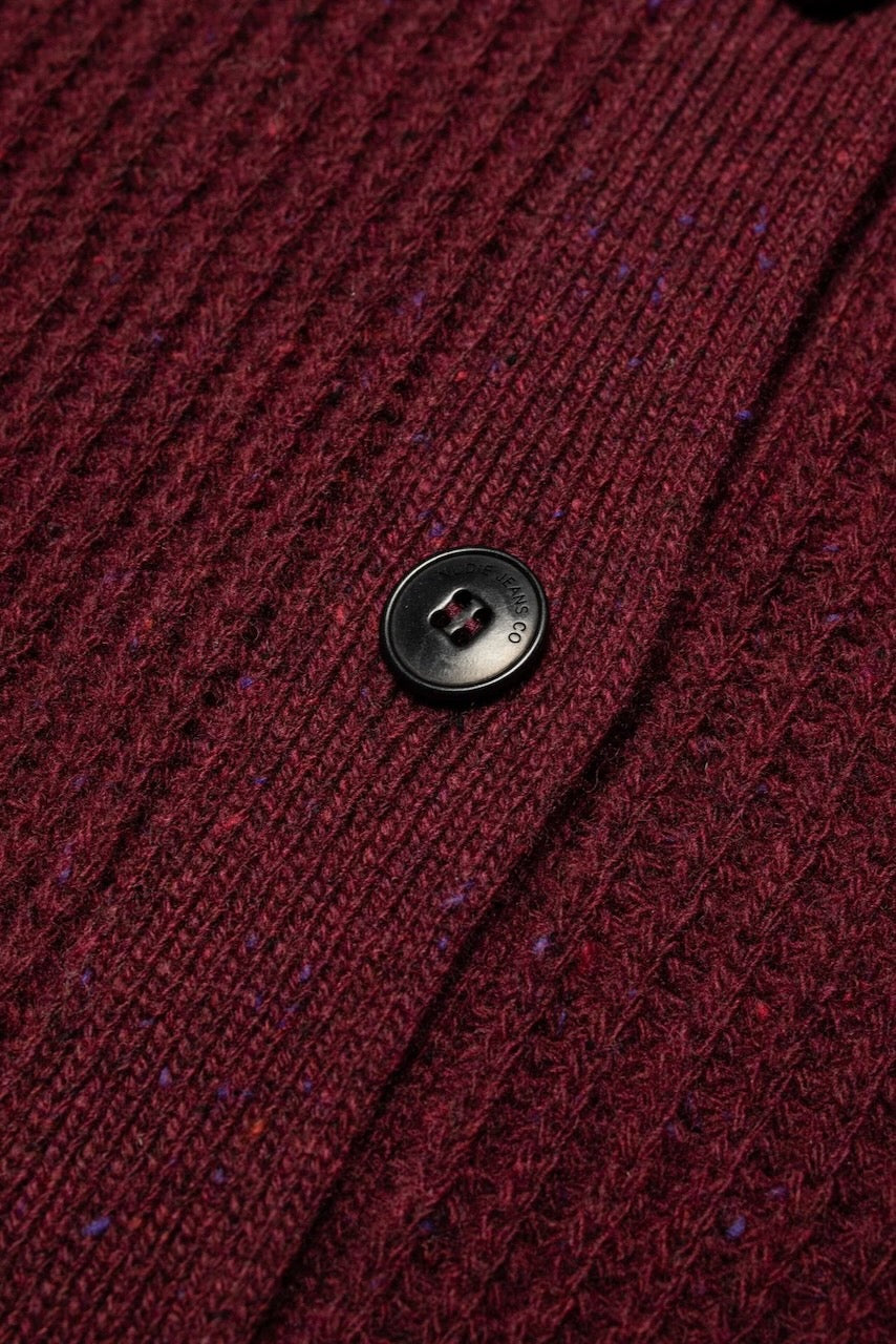 ELLEN Cardigan wool burgundy