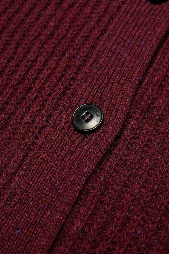 ELLEN Cardigan wool burgundy