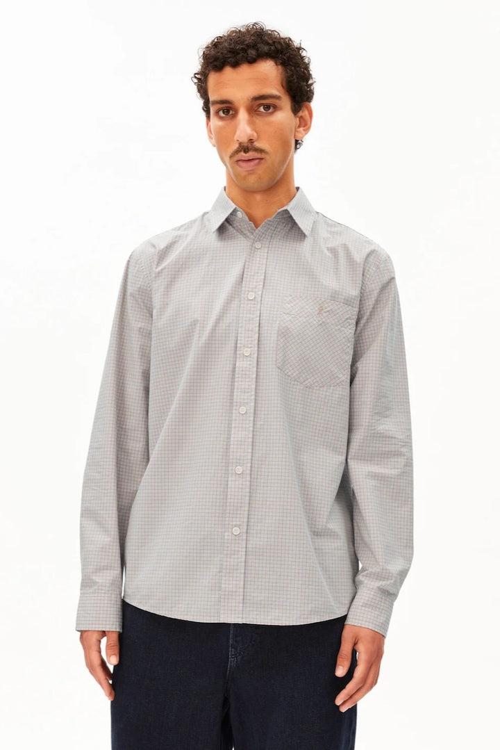 Small Check LS Shirt honey reed
