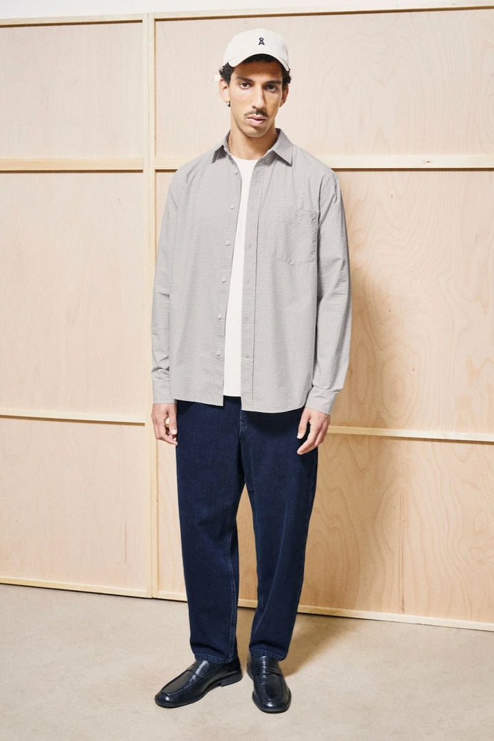 Small Check LS Shirt honey reed