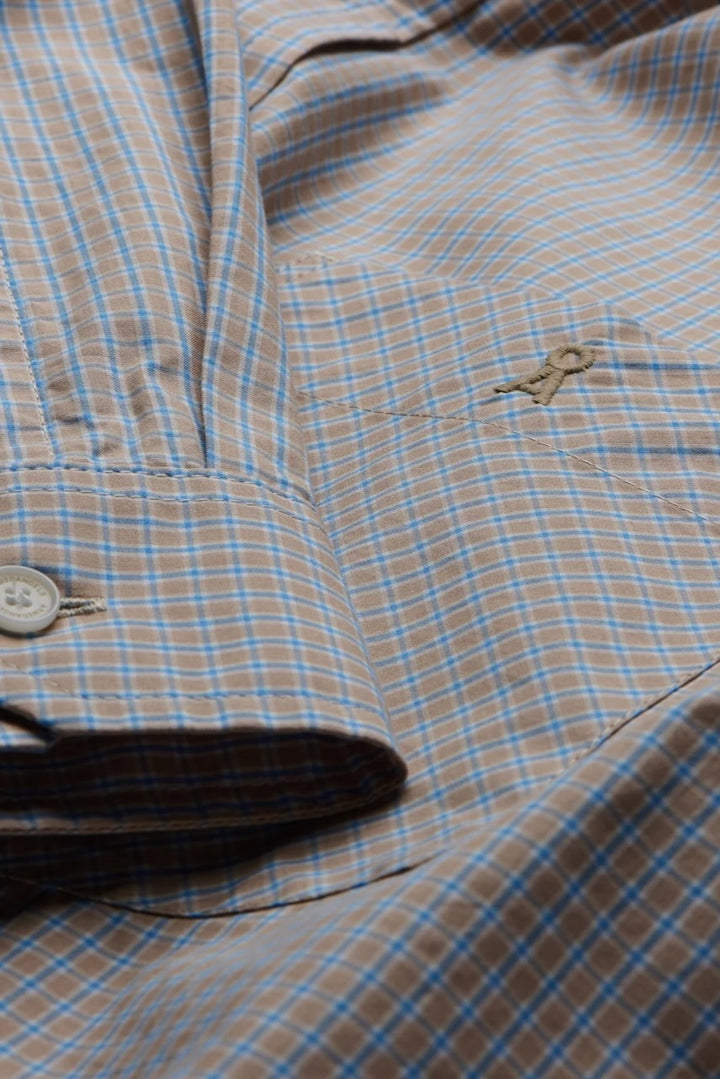 Small Check LS Shirt honey reed