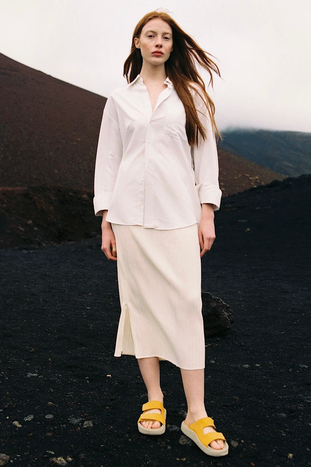 ETNA Suede safran almond