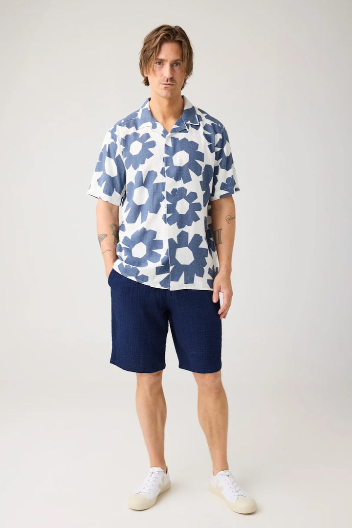 FIG Loose Fit Dobby Shorts indigo KCA