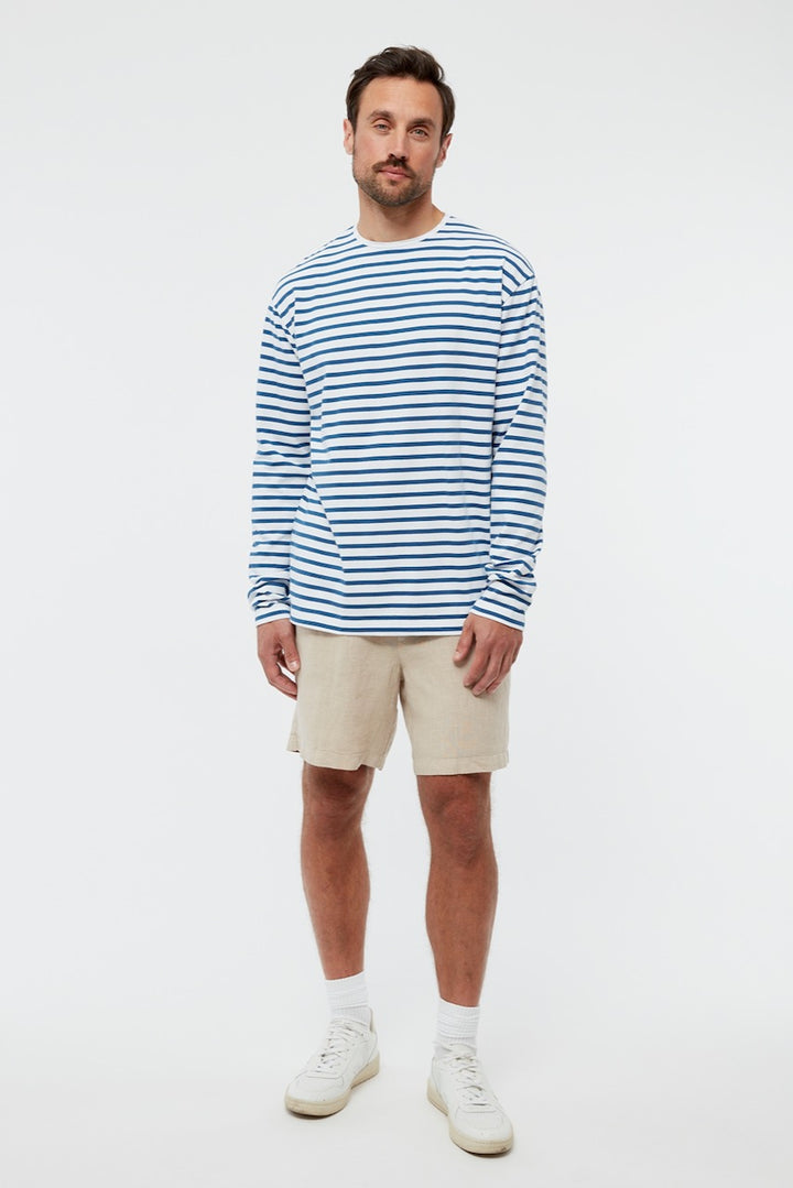 GBPittie Stripes LS T-Shirt blue white