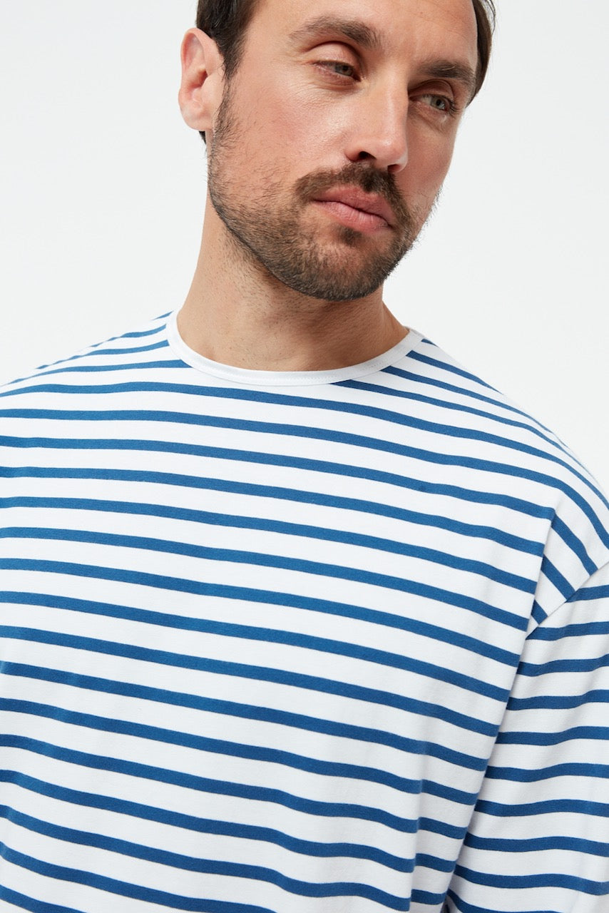 GBPittie Stripes LS T-Shirt blue white