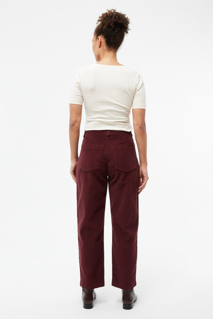 GBCoralie Cord Trousers wine red