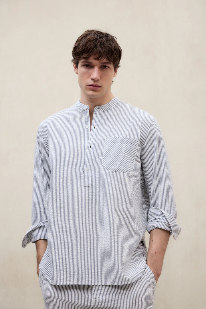 GUILLE Shirt white blue