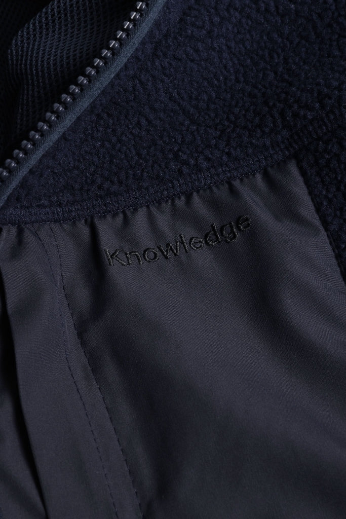 LOOSE FIT Zip Fleece Vest night sky
