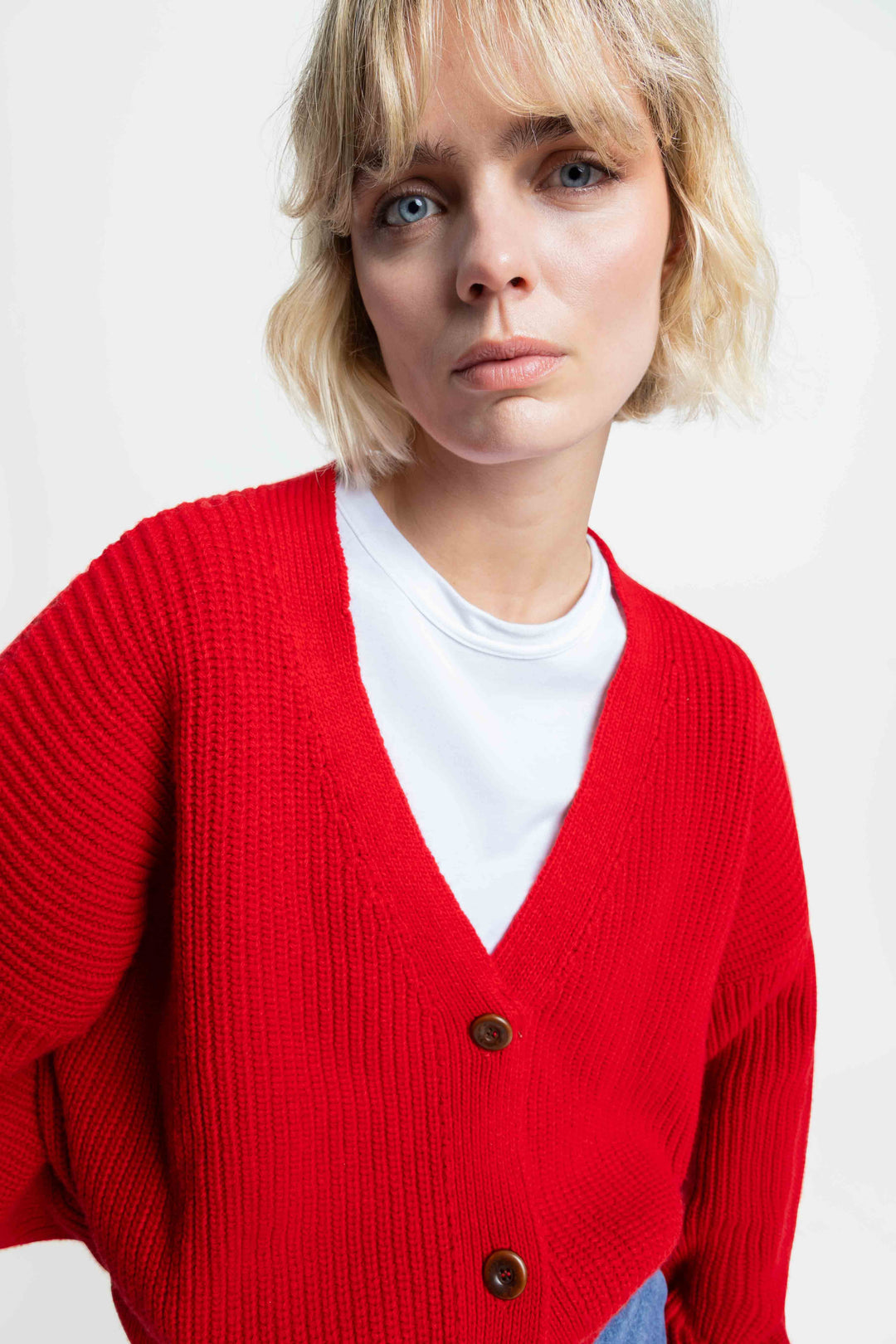 DECIMA Knit Vest red