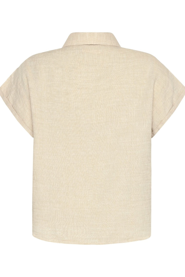 ASTER Fold Up Shortsleeve Linen Shirt