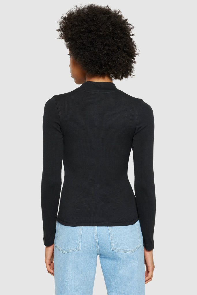 HIGH NECK Rib Shirt
