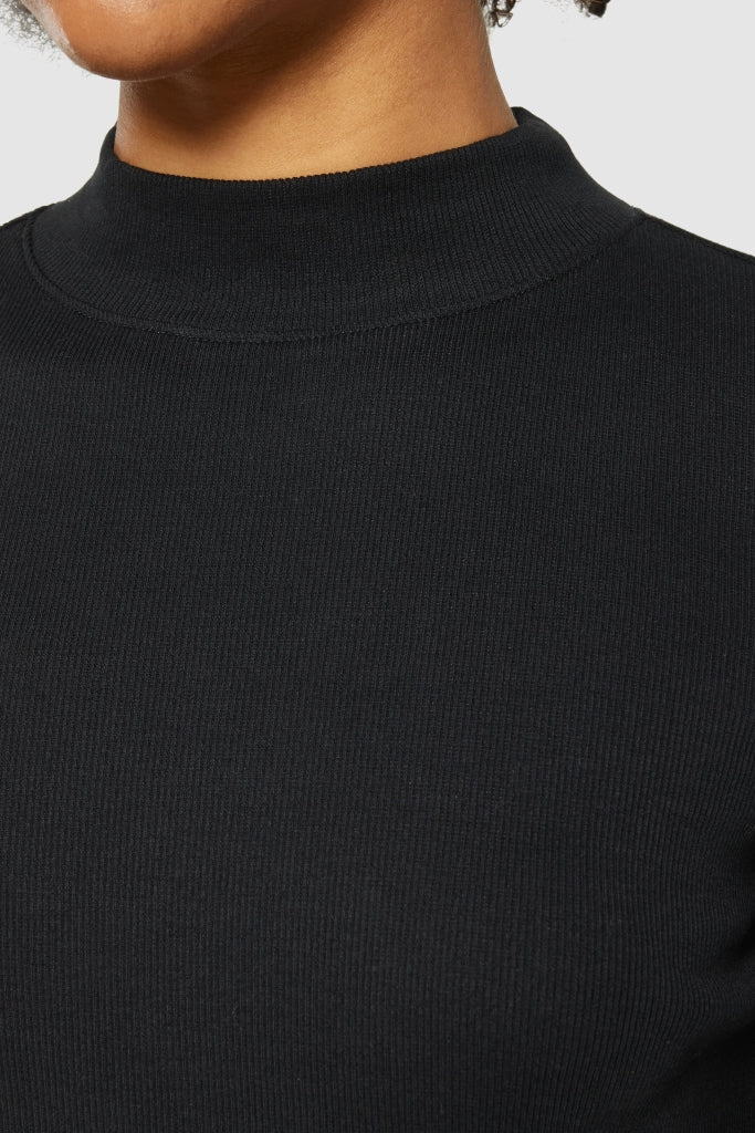 HIGH NECK Rib Shirt
