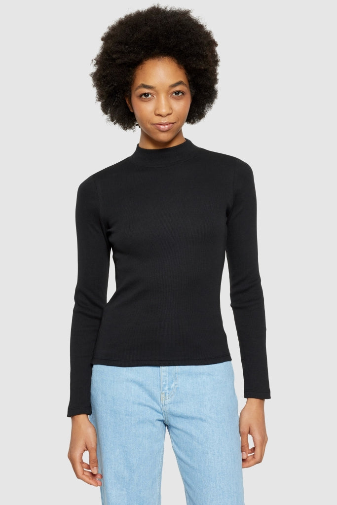 HIGH NECK Rib Shirt
