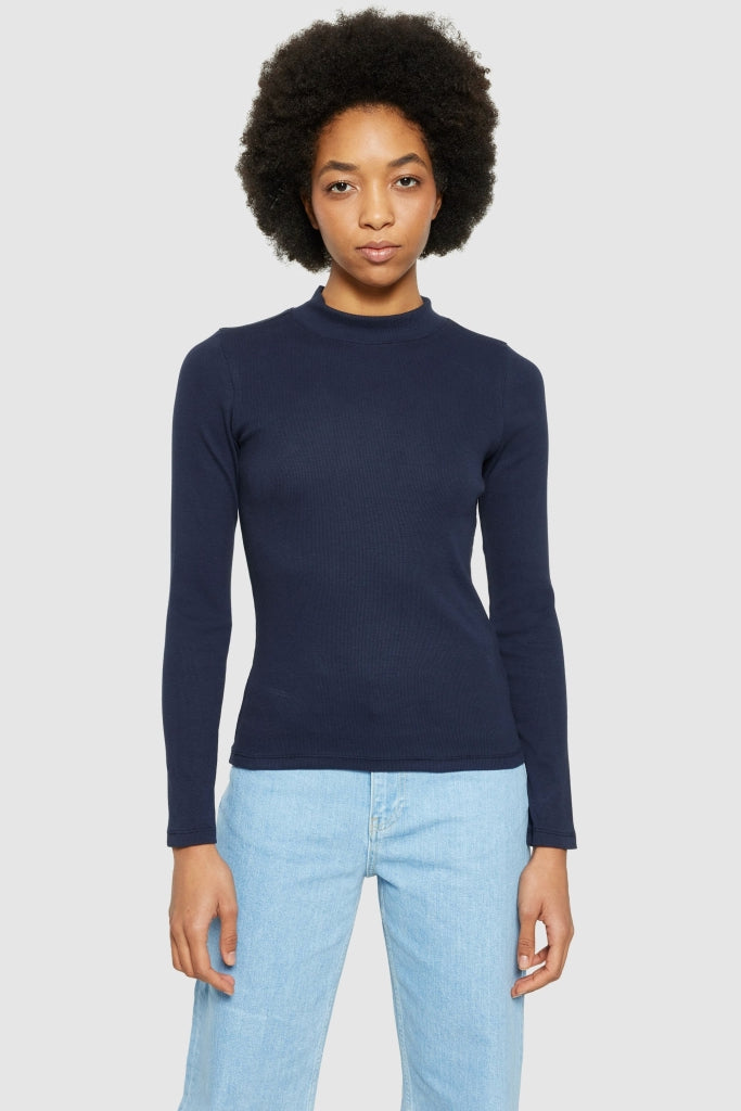 HIGH NECK Rib Shirt
