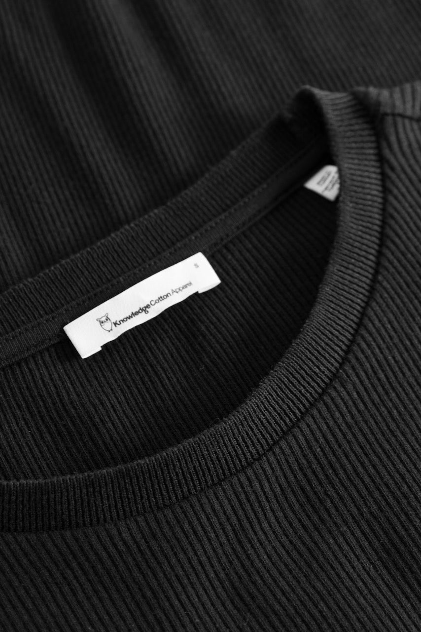 RIB Scoop Neck LS black jet