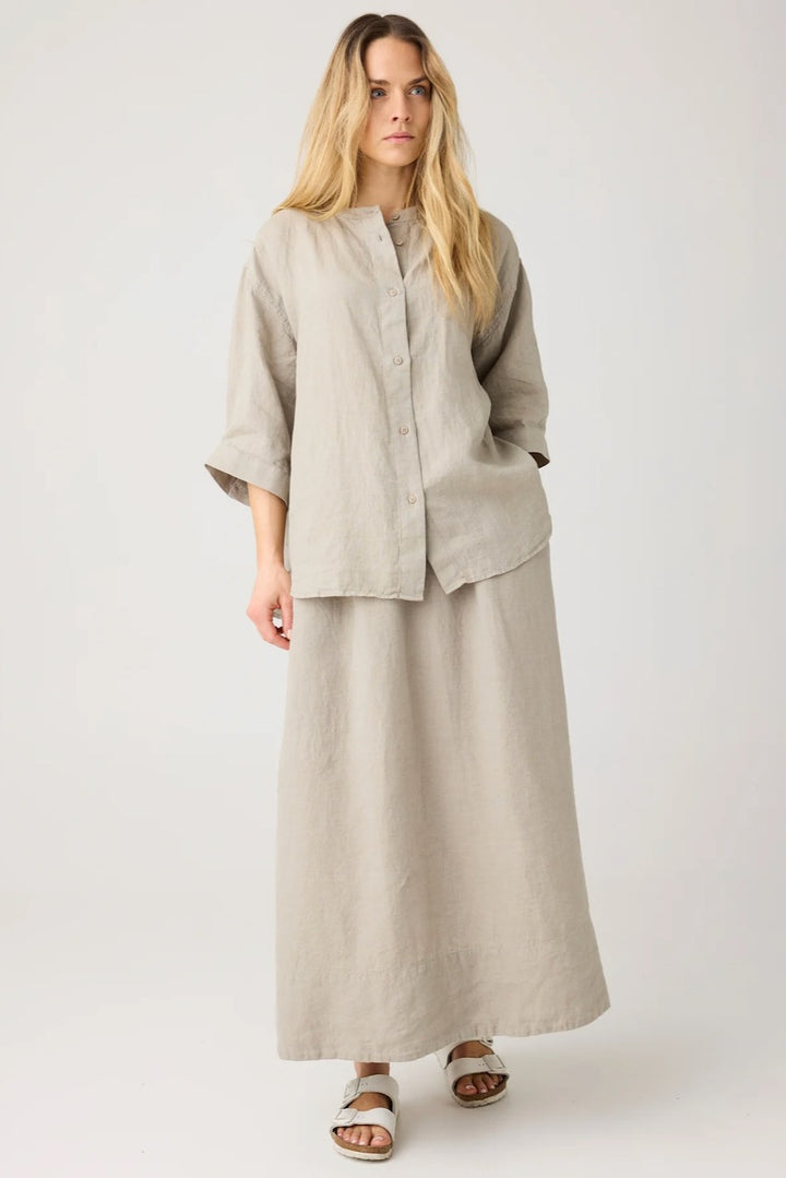 LINEN MAXI Skirt yarndyed KCA