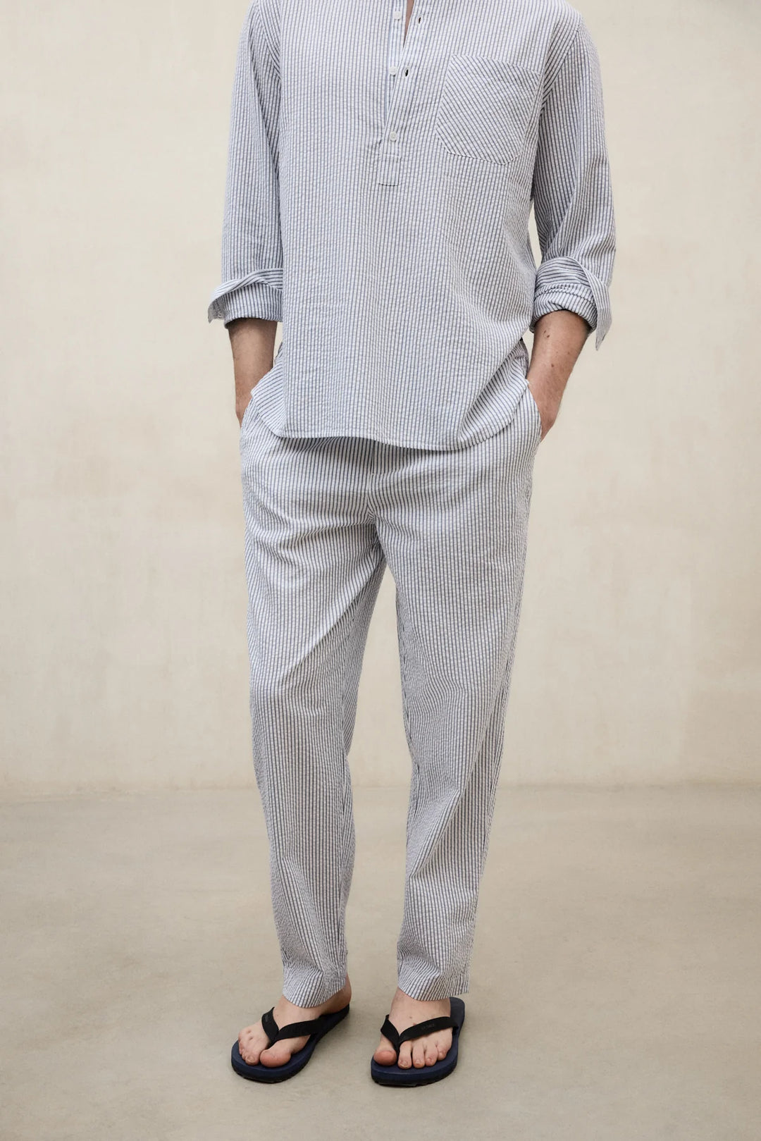 FEIRE Pants white blue