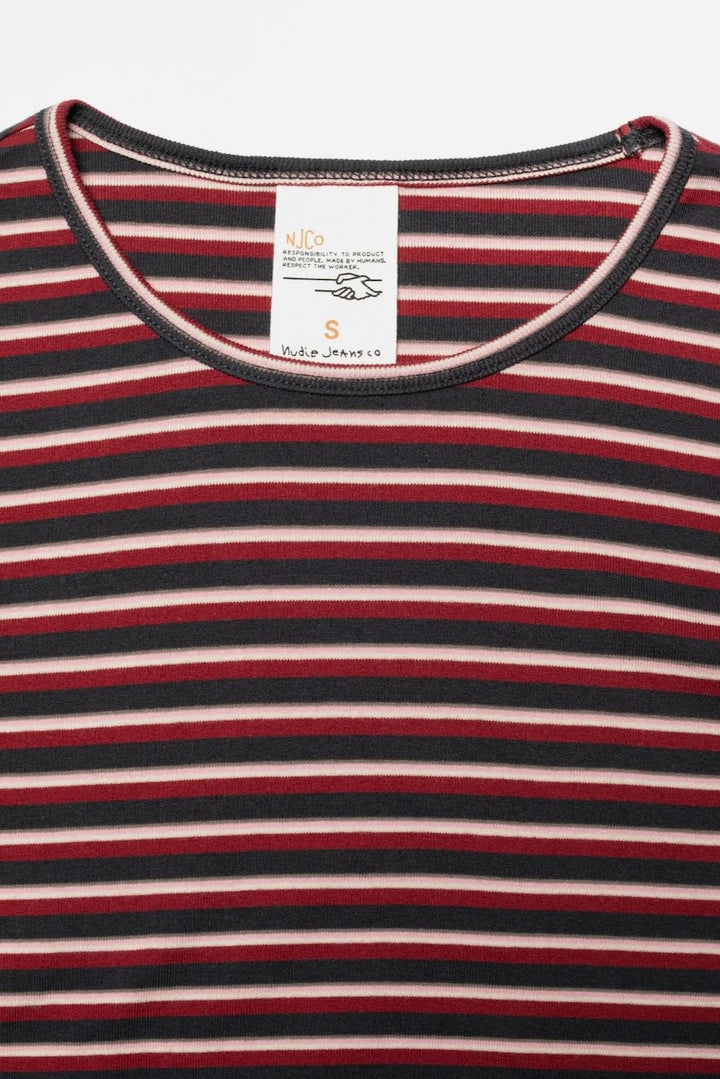 JESSY LS T-Shirt striped rib multi