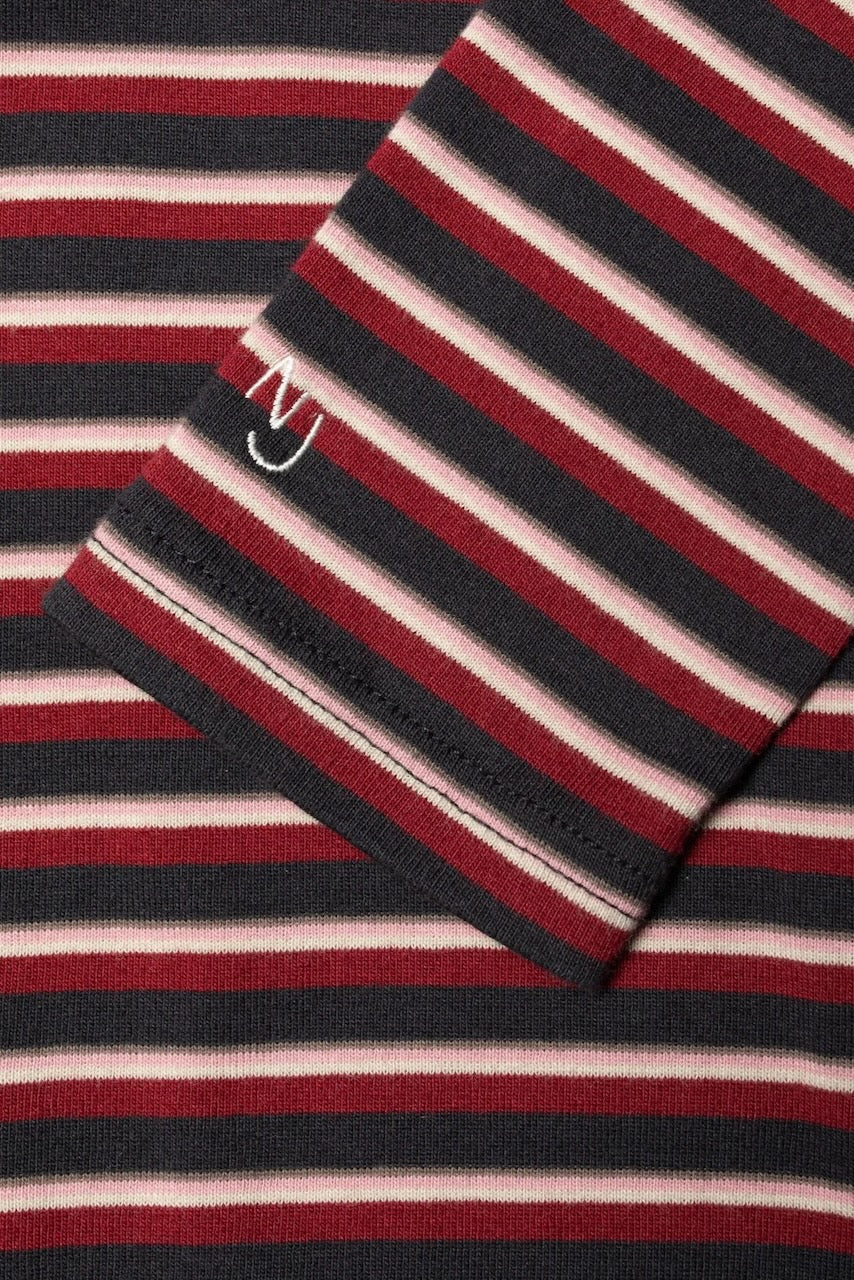 JESSY LS T-Shirt striped rib multi