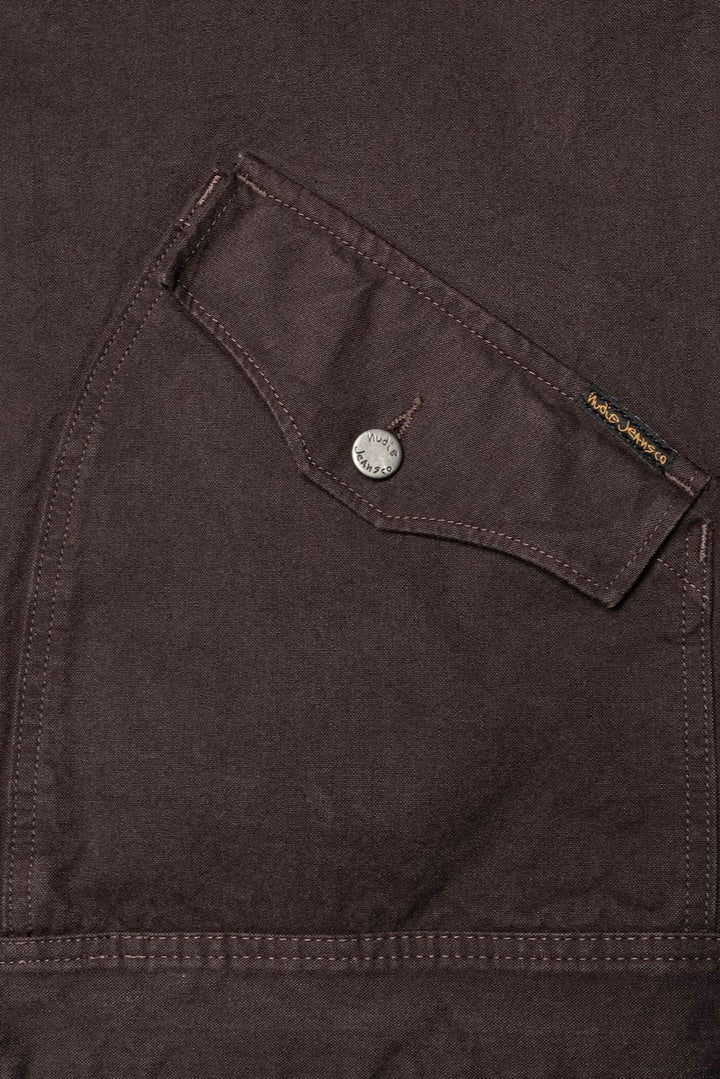 BLAKE Zip Jacket Duck Canvas dark brown