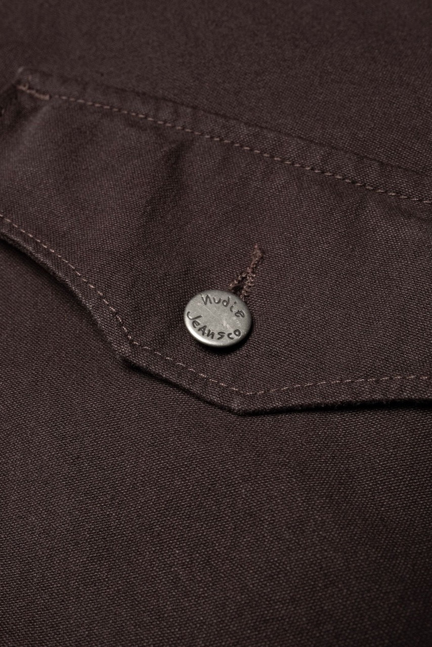 BLAKE Zip Jacket Duck Canvas dark brown