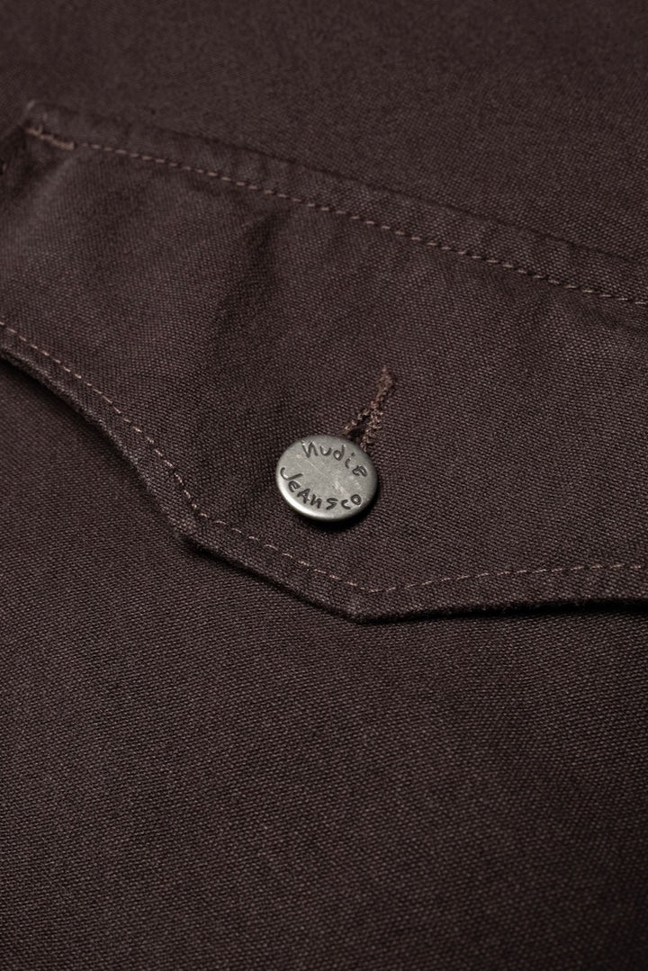 BLAKE Zip Jacket Duck Canvas dark brown