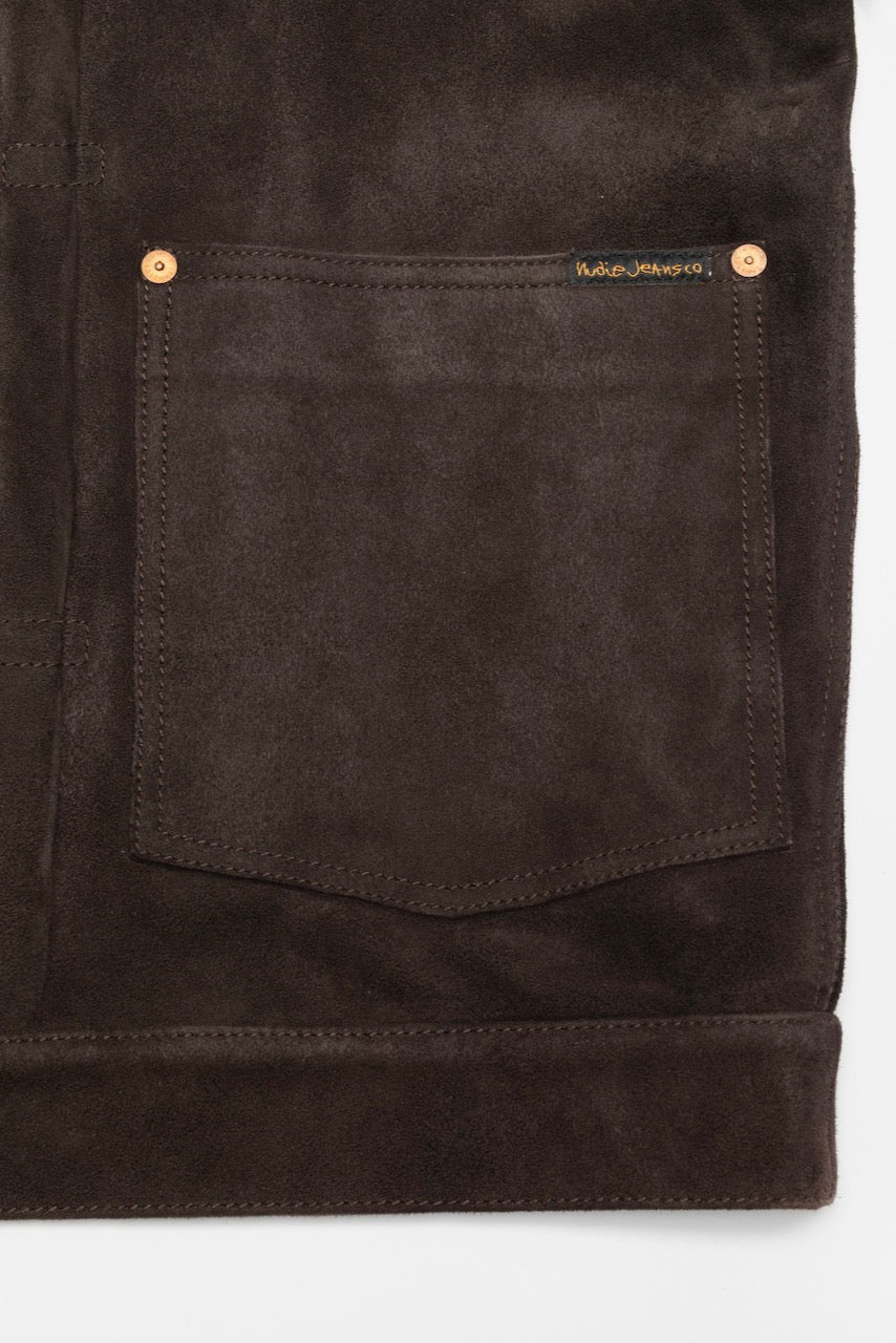 DANTE II Suede Jacket dark brown