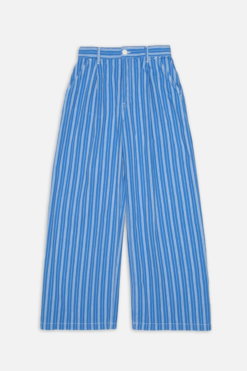 GULLAN Pants Striped blue/offwhite