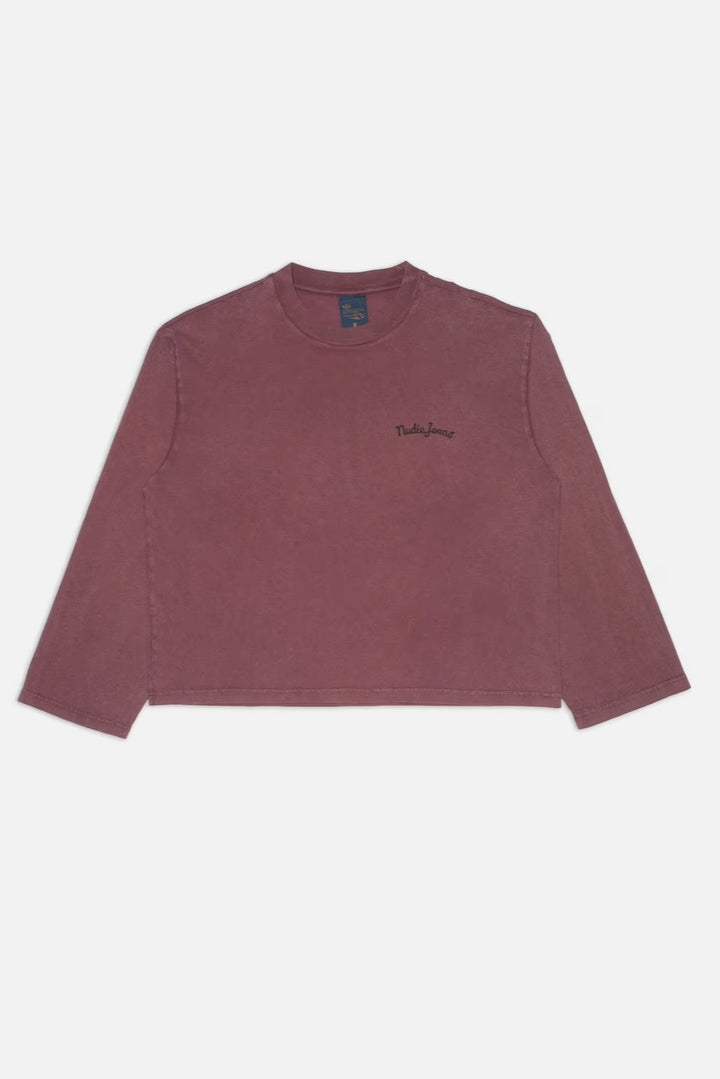 KARITA LS T-Shirt NJCO Pin burgundy