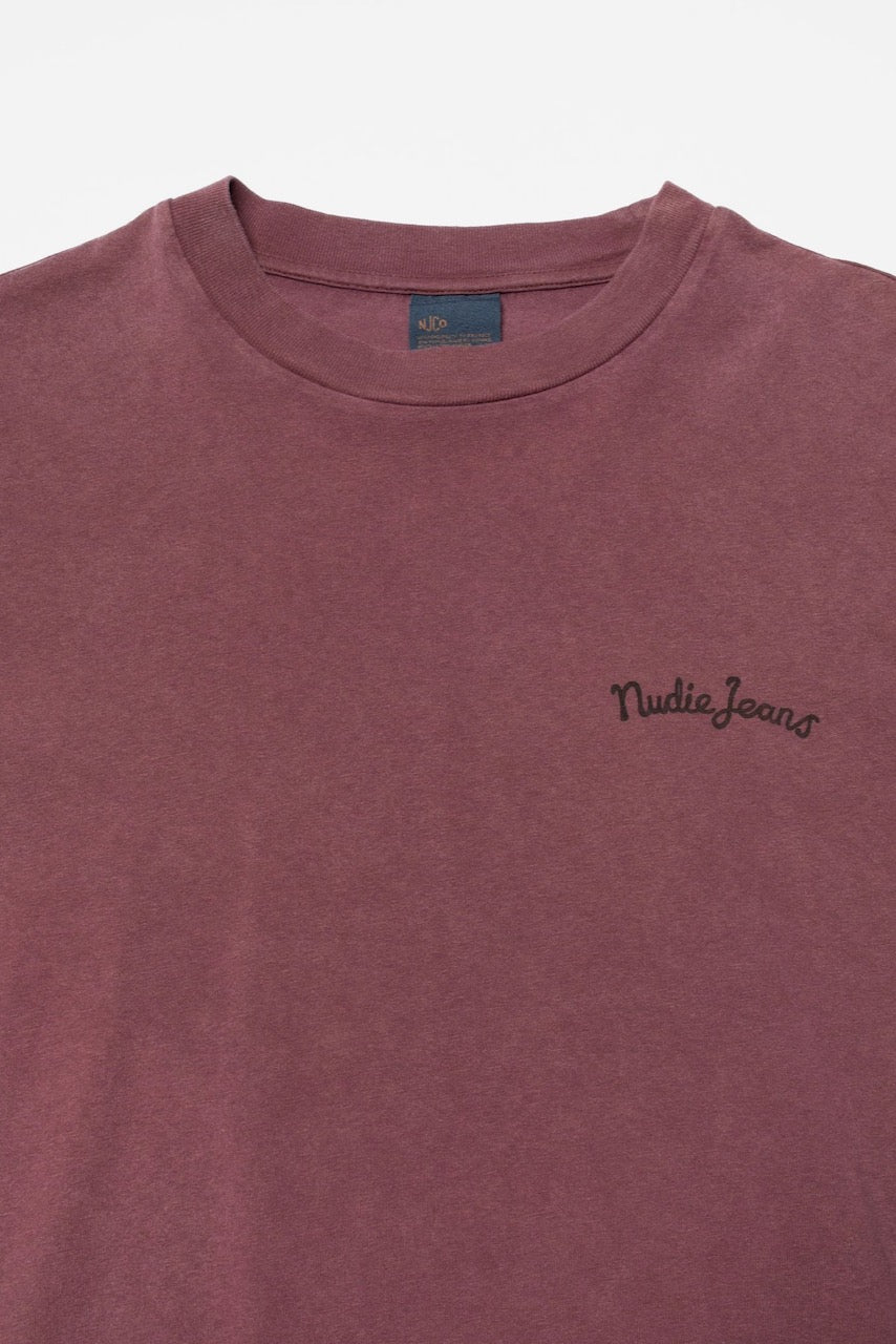 KARITA LS T-Shirt NJCO Pin burgundy