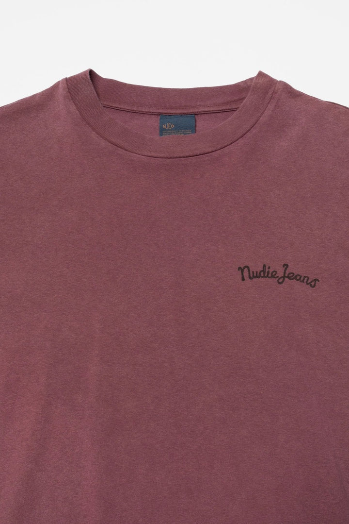 KARITA LS T-Shirt NJCO Pin burgundy