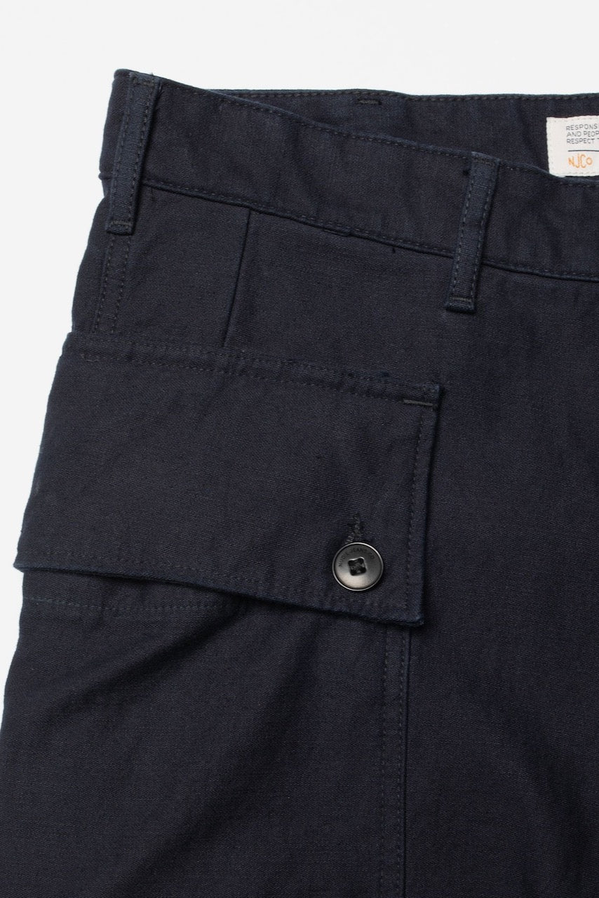 LOUD LARRY Pants back sateen indigo