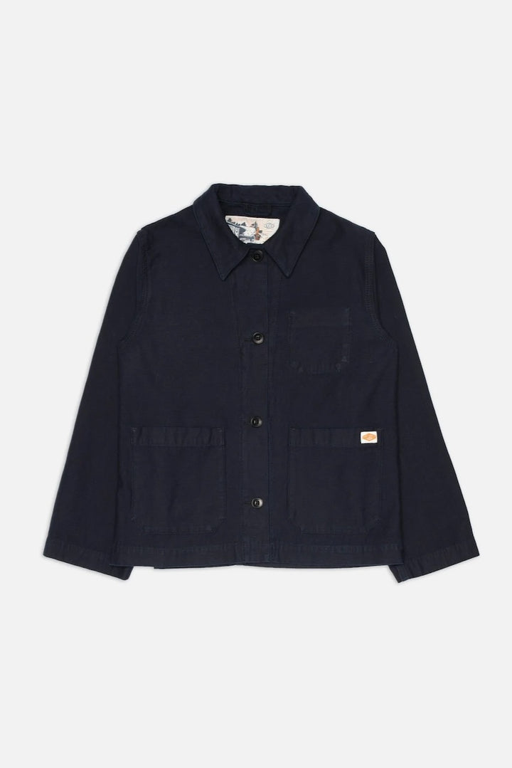 LOVIS Jacket back sateen indigo