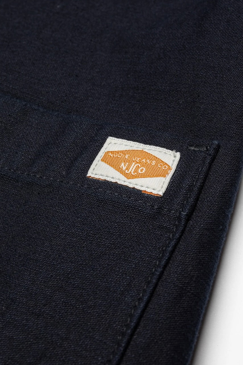 LOVIS Jacket back sateen indigo