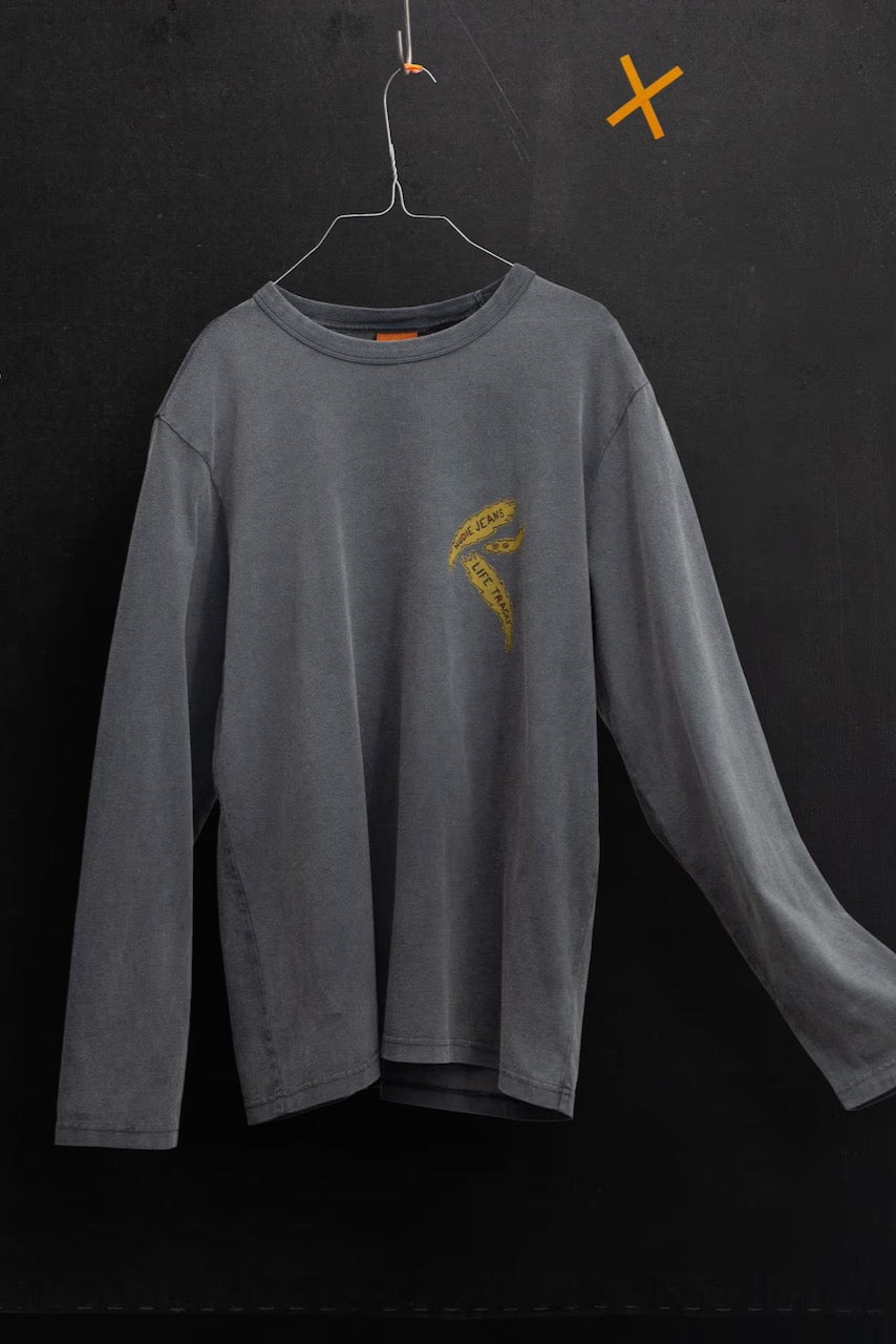 RUDI LS T-Shirt Life Tracks II antracite