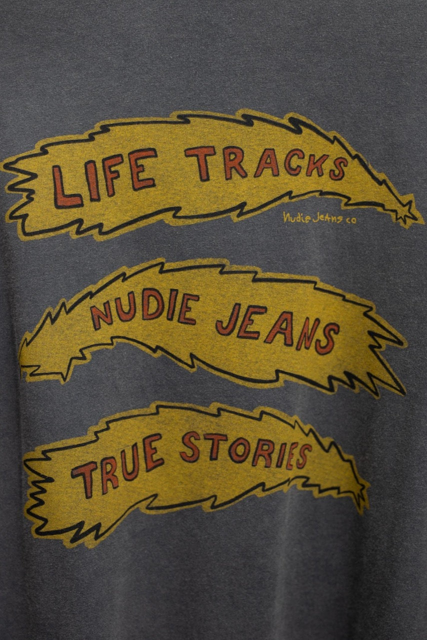 RUDI LS T-Shirt Life Tracks II antracite