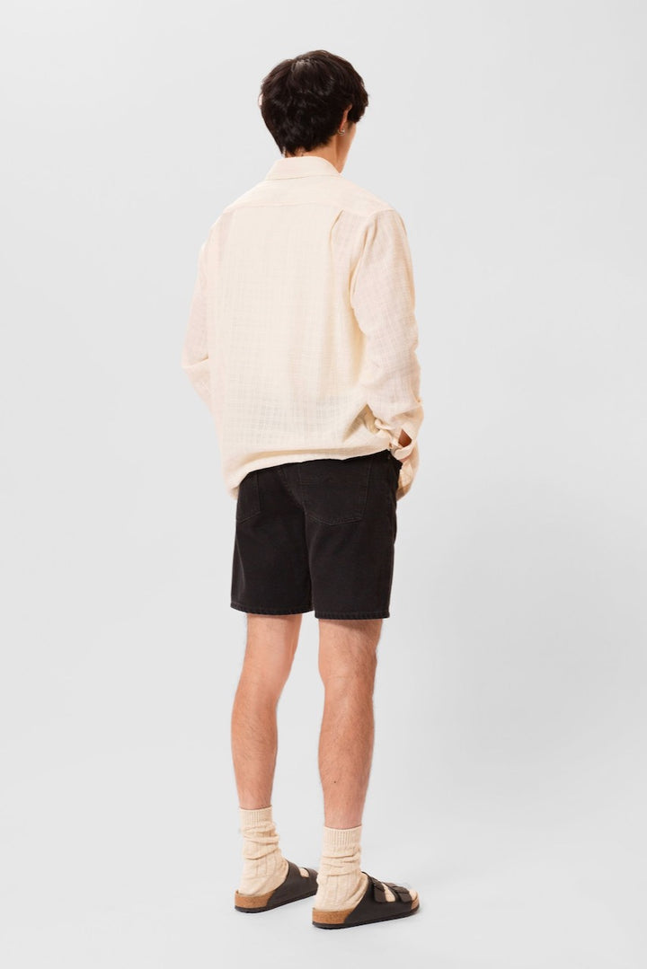 SETH Denim Shorts aged black | Nudie Jeans