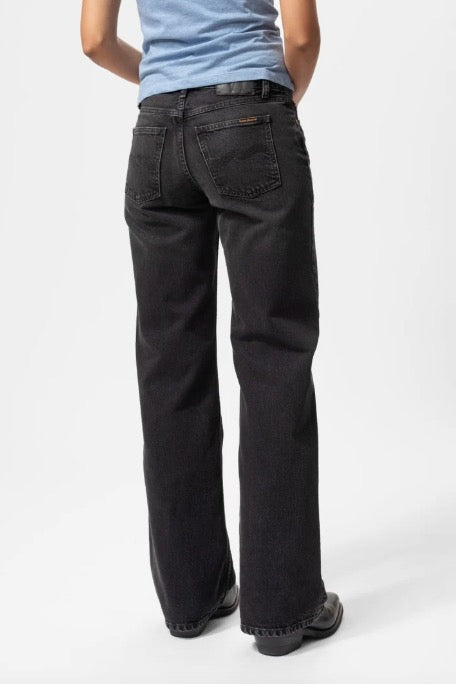 WIDE HEIDI slow black | Nudie Jeans