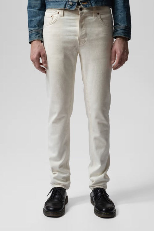 SOLID OLLIE ivory | Nudie Jeans